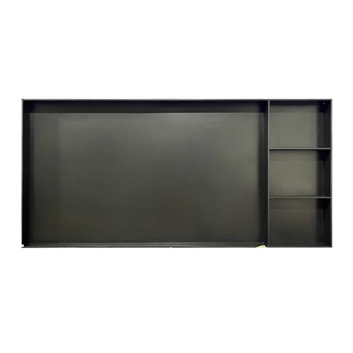 定制不锈钢电视壁龛嵌入式网红金属75/100/85寸电视机背景墙壁柜