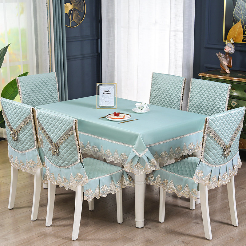 餐桌布家用椅子套现代简约椅子套罩欧式防滑加大餐椅垫套装