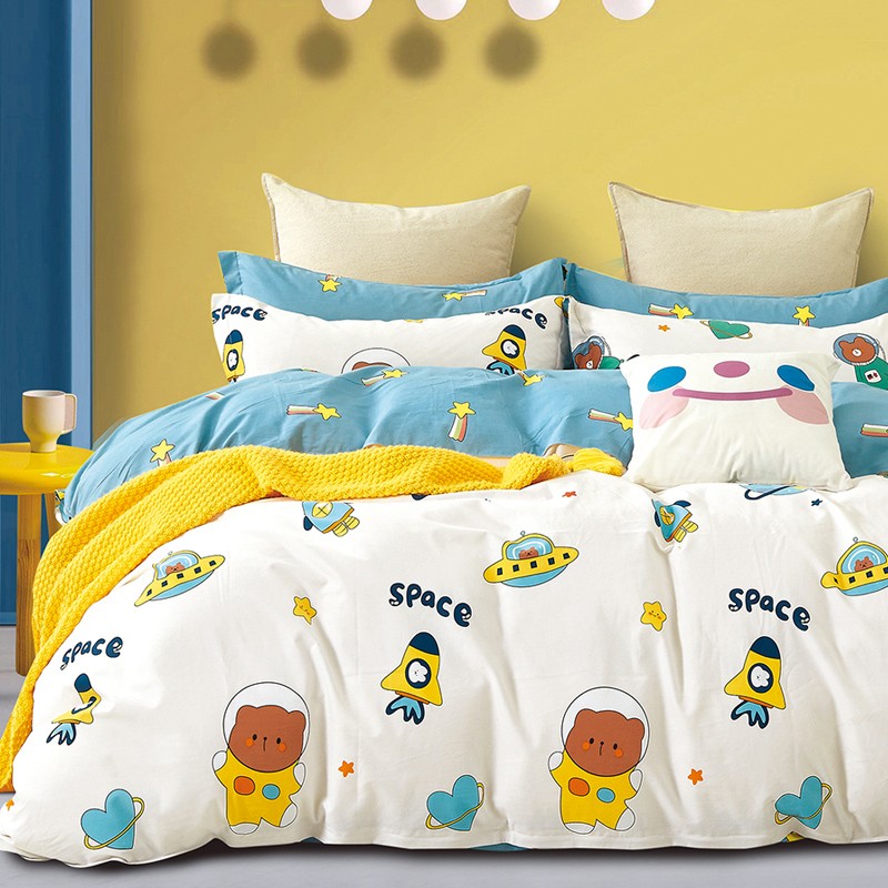 儿童磨毛被套单套纯棉加厚卡通1.5m1.8x2.0米1.2单件被罩秋冬定做