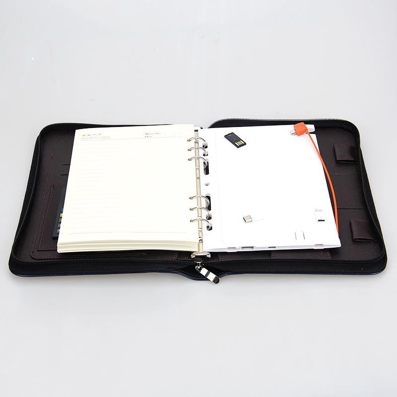 充电a5文件夹资料册经理手提活页笔记本办公文具销讲夹置业顾问商