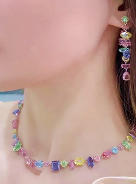 【新品】gema爱心项链女粉红色手