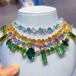 王一博520爱心相拼项链女系列Gema 手链花朵绿色耳钉天鹅环情人节