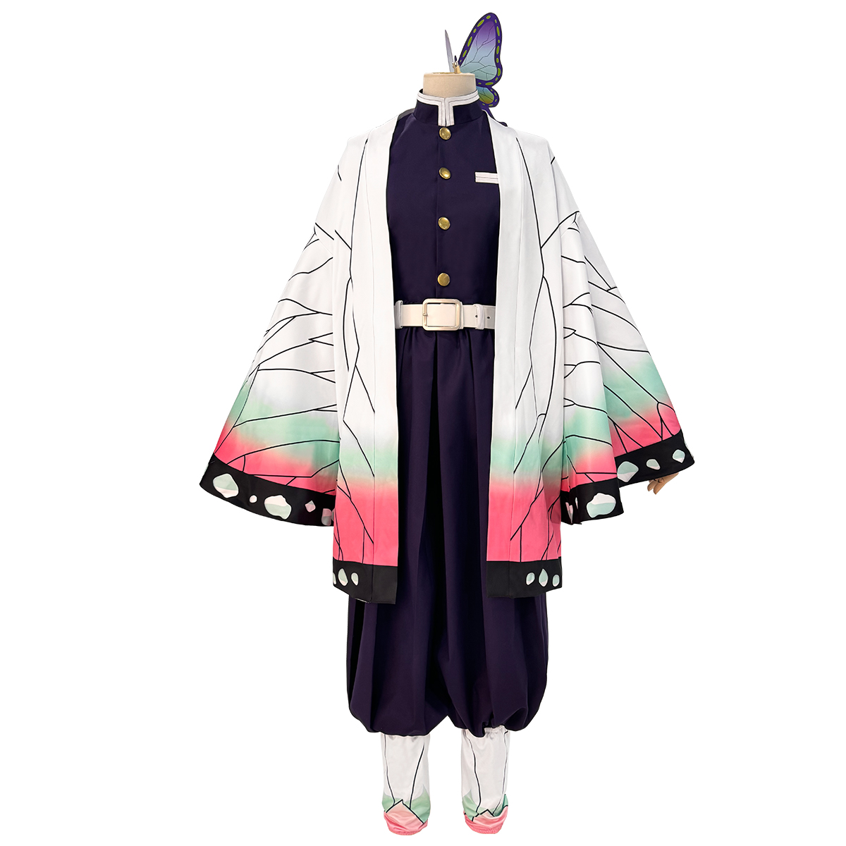 鬼灭之刃蝴蝶忍cos服蝴蝶忍全套