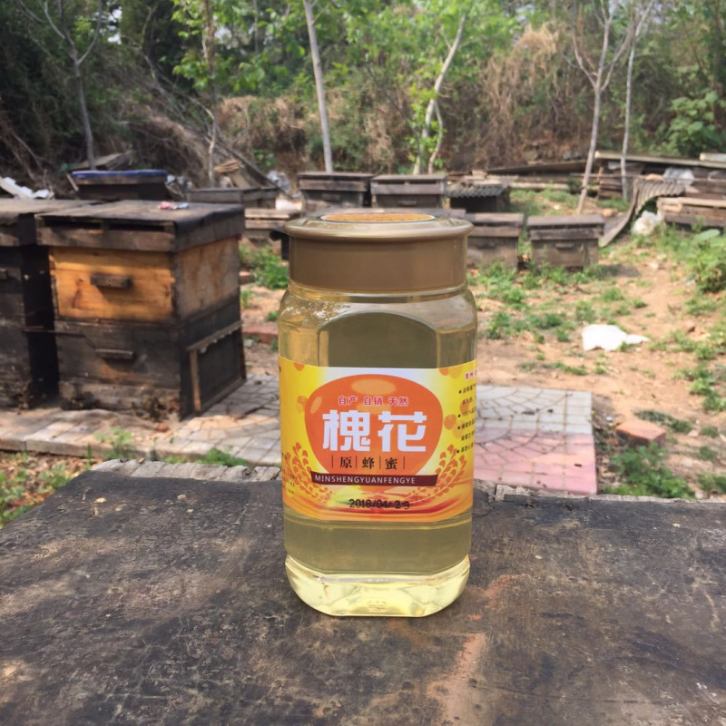 蜂蜜1000g 瓶装槐花蜂蜜 成熟蜜 槐花蜂蜜蜂农自产自销
