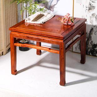 中式 红木手工工艺刺猬紫檀餐桌正方形棋牌桌实木八仙桌整装 休闲桌