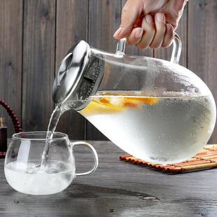 天润和器 耐热玻璃茶壶 加厚大容量凉水壶冷水壶开水壶果汁壶包邮