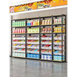 超市散装零食架小型食品展示架便利店多层单面散装糖果饼干展示柜