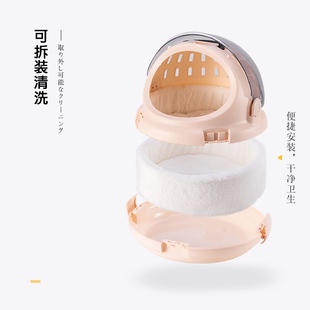 太空舱猫窝外出便携包冬季保暖狗窝猫笼子猫包两用透明车载航空箱