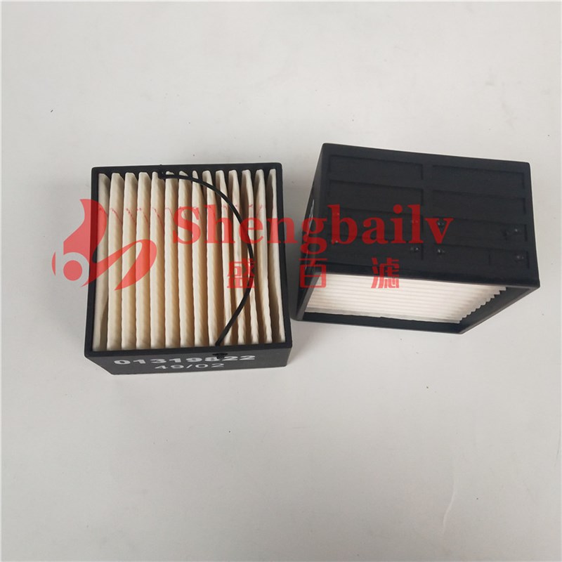 01030 油水滤芯 P502392方形柴油滤清器  01319822滤芯E120SF006