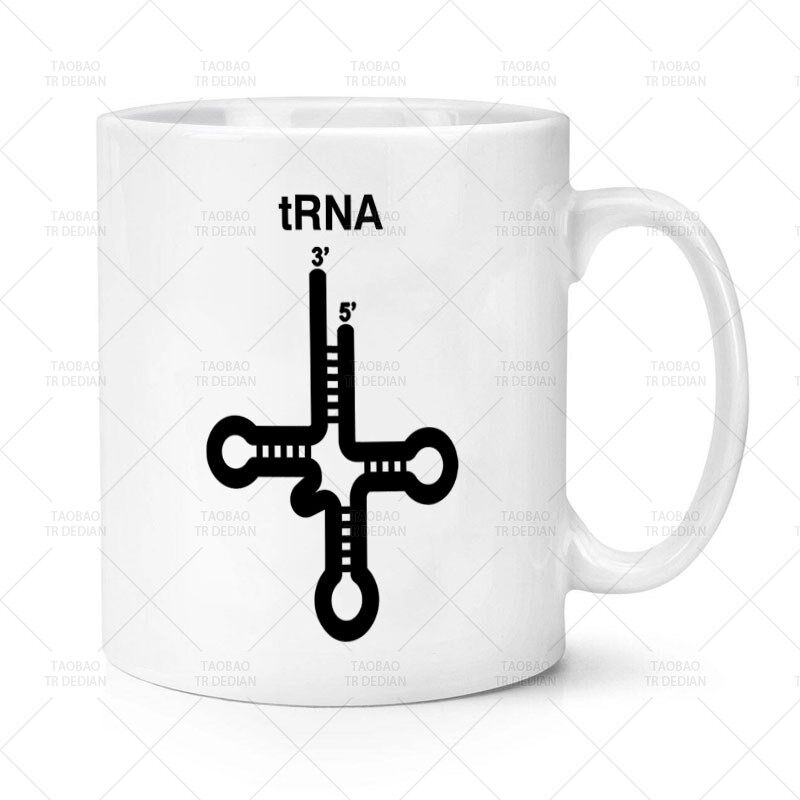 tRNA 转运RNA 生物学科研生命 马克杯 咖啡牛奶陶瓷喝水杯子,节庆用品/礼品,文化创意杯子,淘宝优惠券,粉丝福利购,淘宝优惠卷