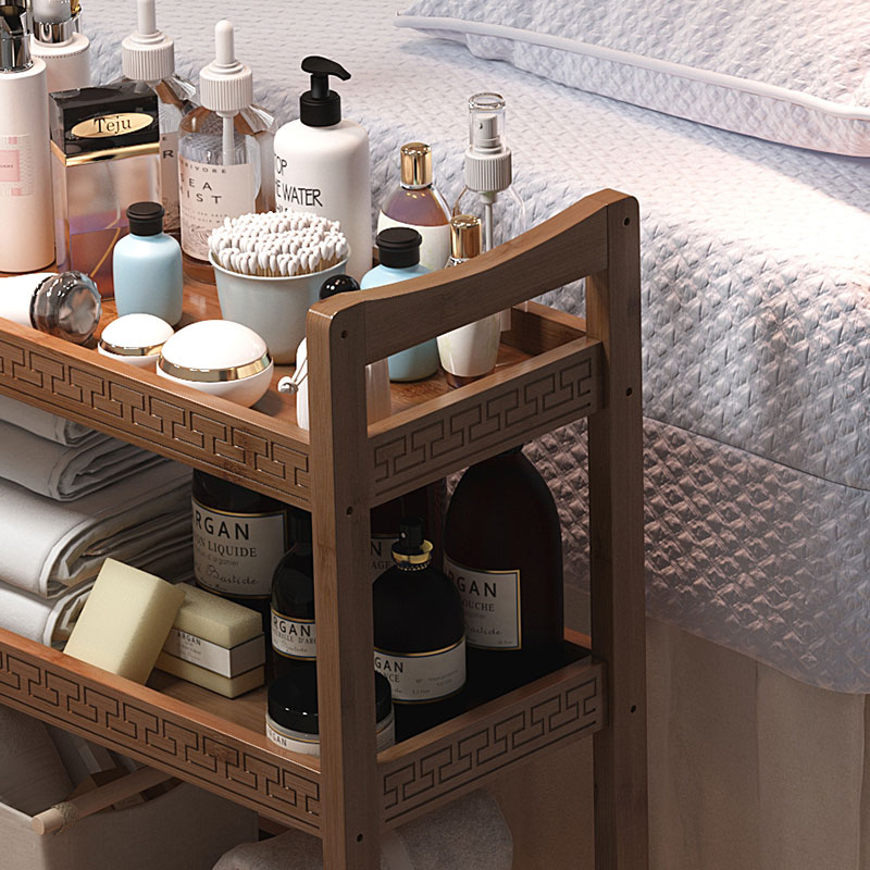 美发工具推车美容车小推车理发店美容院推车专用美容推车置物架木