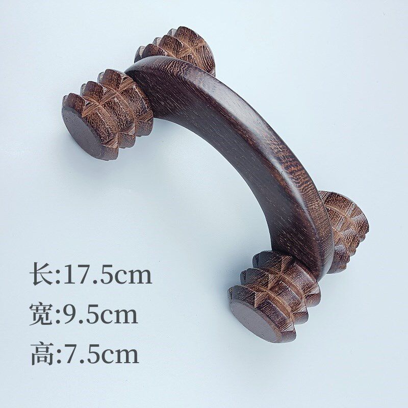 月球车鸡翅木滚轮按摩器木质经络四轮按摩器腿肩背全身实木脸部手