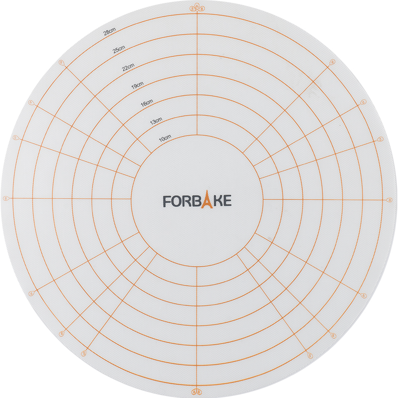 法焙客蛋糕裱花转台防滑垫加厚圆形裱花台垫子家用烘焙工具带刻度
