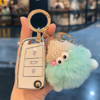 适用于2017款大众帕萨特钥匙套18老帕萨特智能/折叠专用壳扣包女