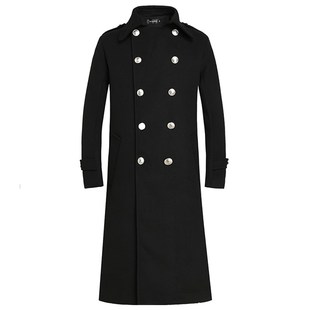 形象岗冬季大衣安保酒店工作服样品屋展示中心礼宾服长版加厚毛呢