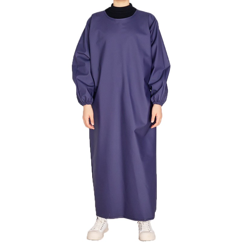 PVC加厚耐磨长袖围裙防水防油男屠宰水产石材手套反穿衣劳保罩衣