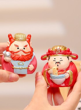 驱魔钟馗职场防小人办公室工位解压玩具桌面摆件装饰国潮好运礼物