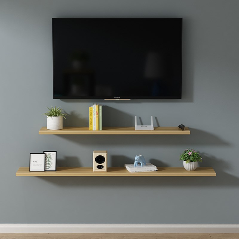 墙上置物架墙面书架壁挂一字隔板实木木板托架墙壁货架支撑架层板