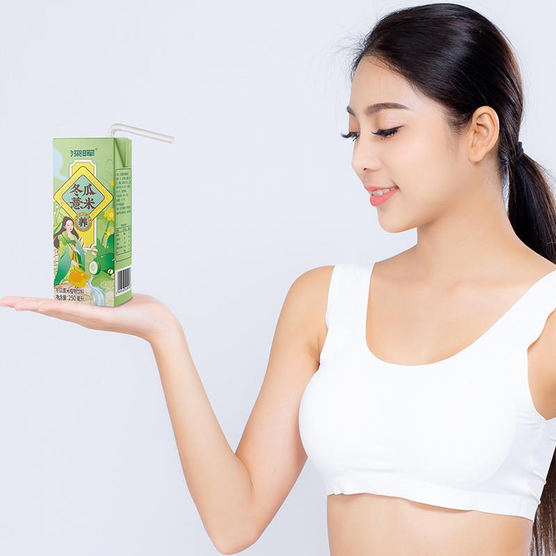 正宗冬瓜薏米水饮料250ml*24盒果蔬汁果汁0脂植物凉茶饮料冬
