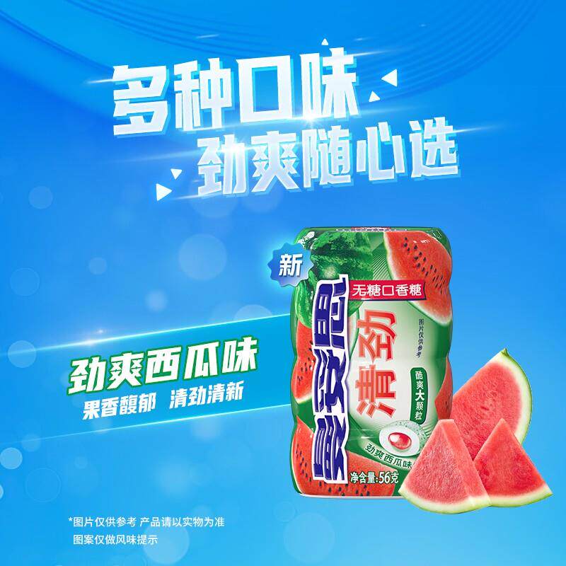 正宗曼妥思清劲无糖口香糖大瓶装清新特强薄荷糖