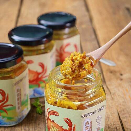 蟹黄拌饭酱众素蟹黄酱150g素食下饭酱拌面拌饭即食风味酱调味