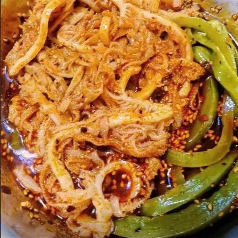 新货香辣千层肚贡菜冷吃大