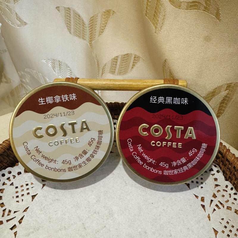 正宗COSTA咖世家咖啡糖黑咖生椰拿铁味薄荷清凉糖果开车熬夜加班