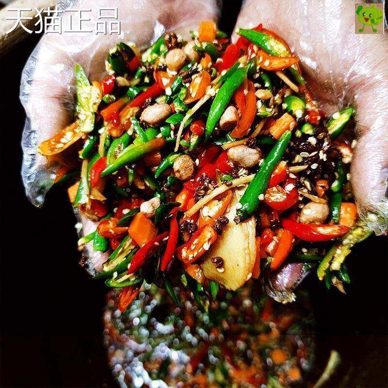 腌辣椒手工特辣下饭菜小米椒泡椒朝天椒尖椒香辣开 胃特产新鲜咸