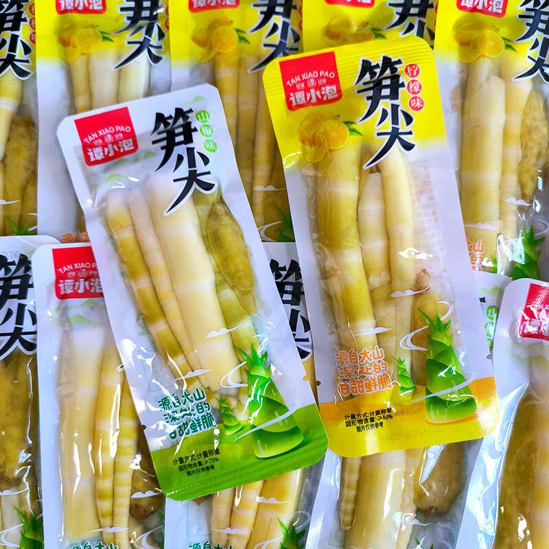 新货笋尖泡椒脆笋开袋即食