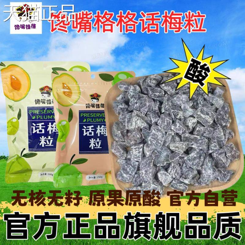 无核话梅粒馋嘴格格 酸甜肉干上课办公室宿舍囤货抖音同款零食