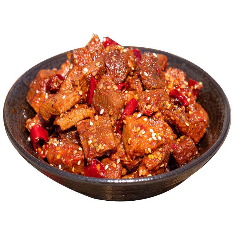 正宗四川麻辣味冷吃牛肉粒零食特产原切香辣追剧下酒熟食真空即食