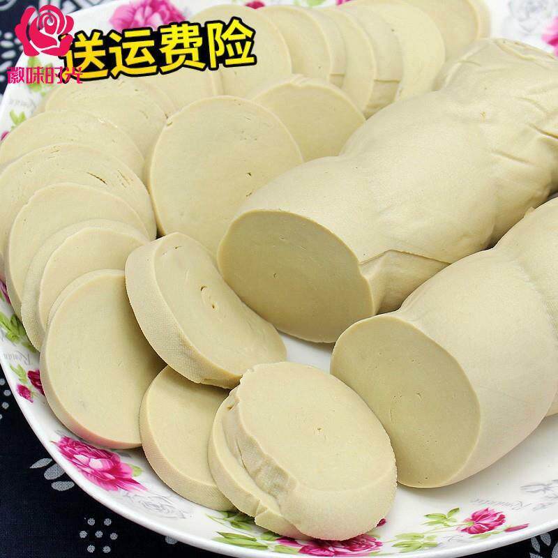 新货豆制品新鲜素鸡原味素鸡肠素肉五香千张豆腐皮1000g扬州斋菜