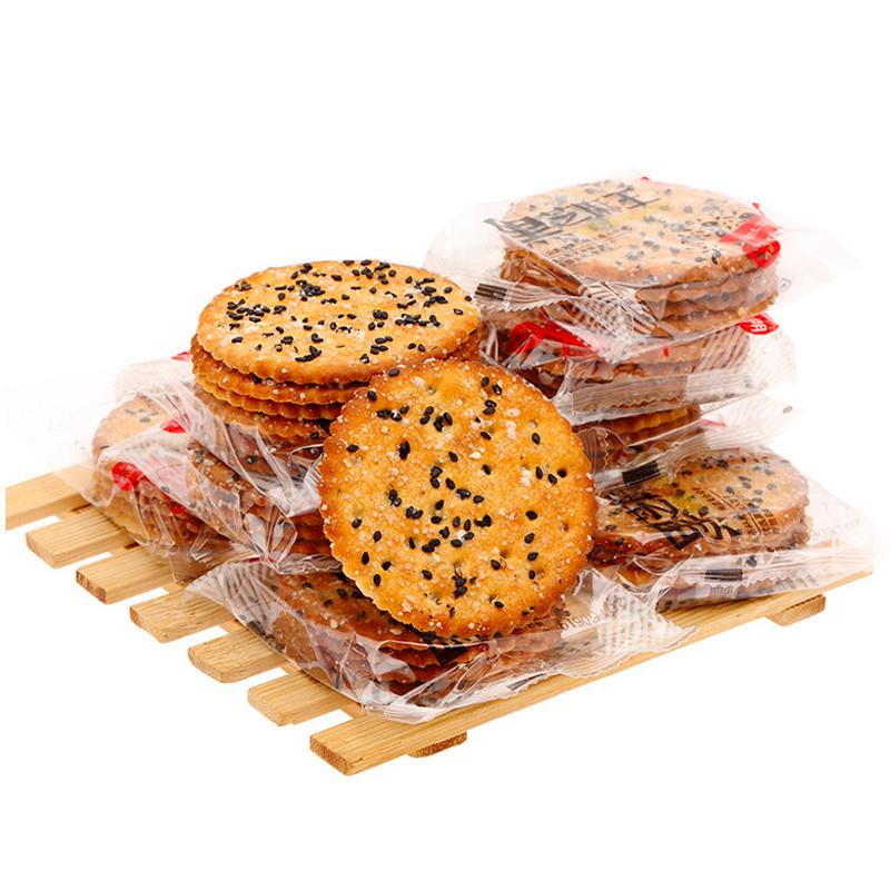 正宗黑芝麻王饼干老式甜薄