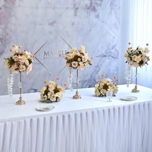 西餐厅高档花器桌花仿真花摆件酒店生日宴会婚礼餐桌桌面装饰摆花