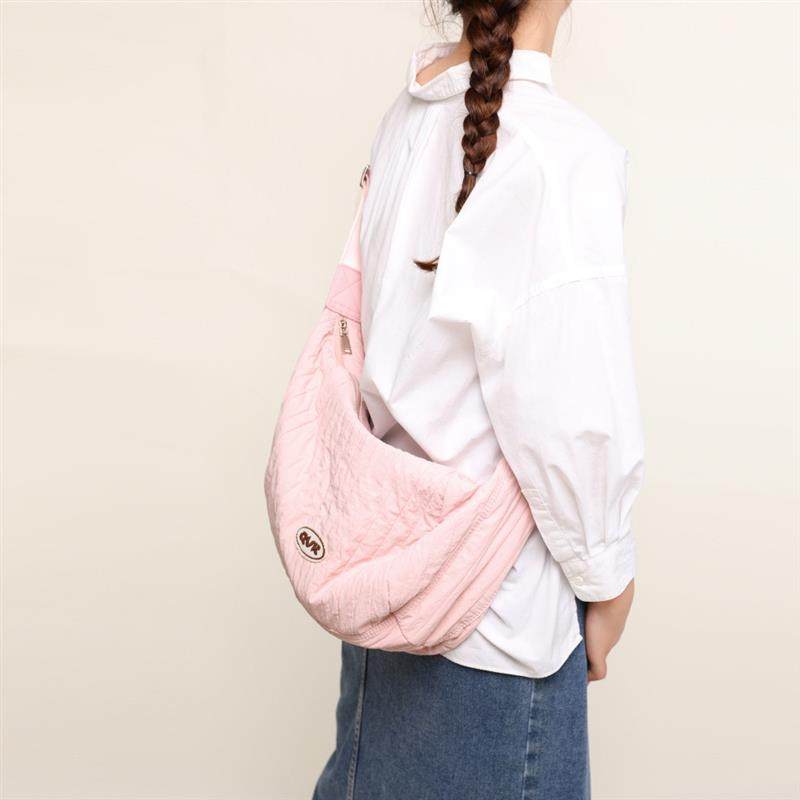 好货韩国ins小清新帆布包包2025大容量女休闲斜挎包大学生上课单