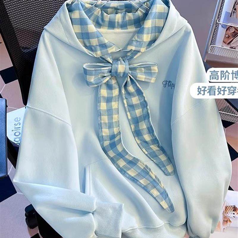 好货韩系款式连帽卫衣女2025新款14初中学生13少女12岁大童春秋季