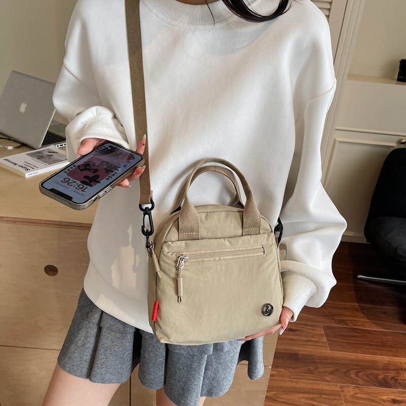 好货2025新款尼龙布包女休闲百搭单肩斜挎包轻便女士手提小包包手
