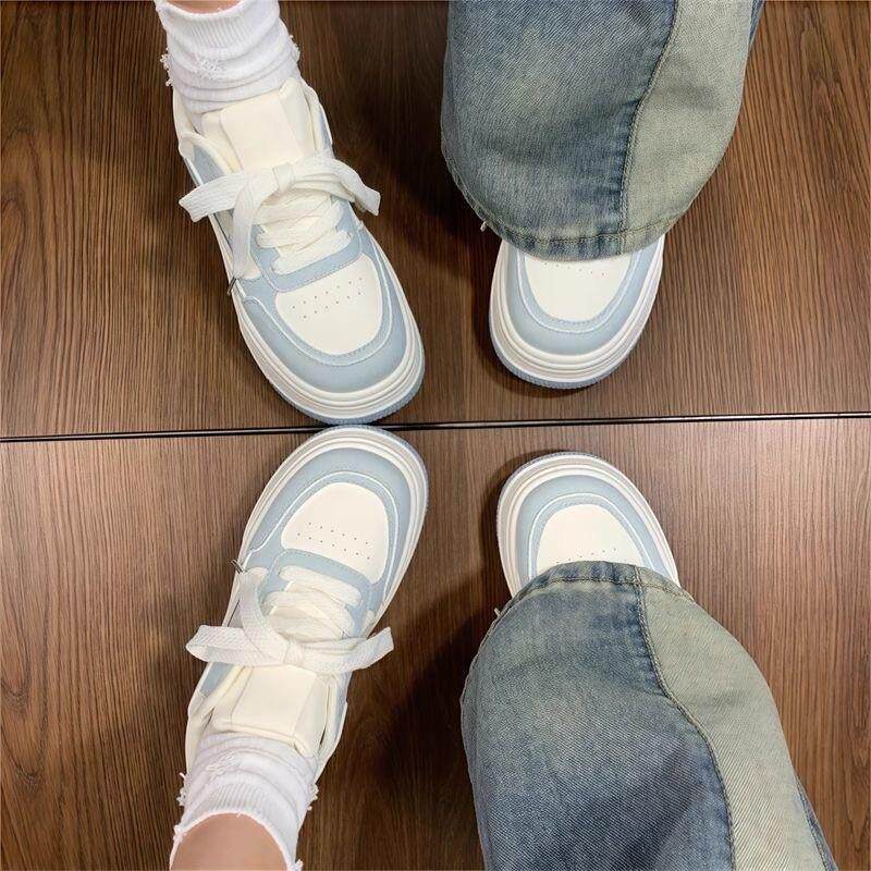 好货2026女童小白鞋女厚底鞋子ins潮配阔腿裤板鞋小众百搭运动休