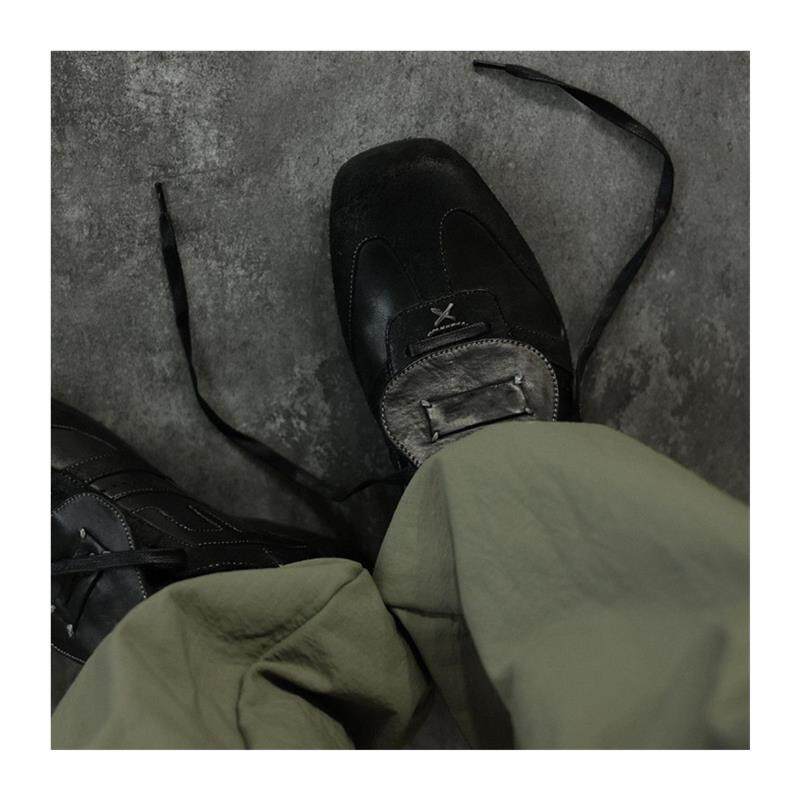 好货德训鞋男女潮款方头休闲英伦风皮鞋极简拳击鞋通勤德比鞋训练