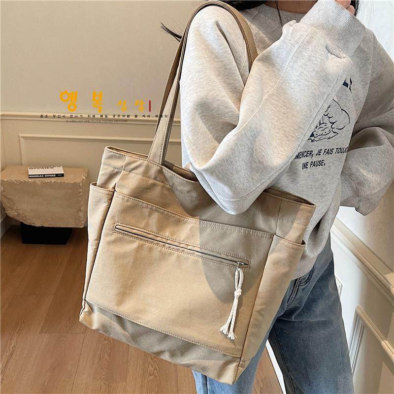 好货帆布包女大学生手提通勤2025百搭大容量上课包休闲简约时尚单,箱包皮具/热销女包/男包,通用款女包,淘宝优惠券,粉丝福利购,淘宝优惠卷