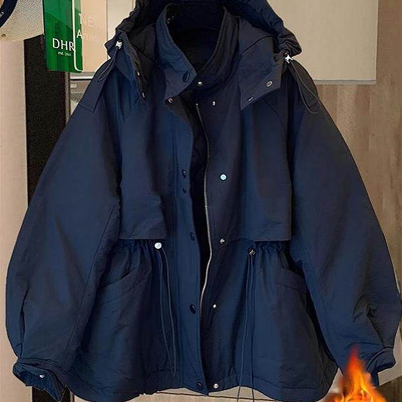 好货大码欧货站收腰夹棉冲