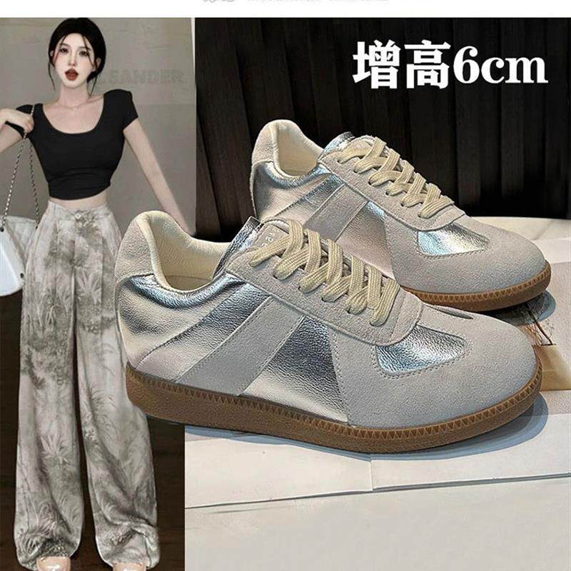 好货厚底内增高女鞋德训鞋女款2026春夏新款小白鞋爆款休闲板鞋阿