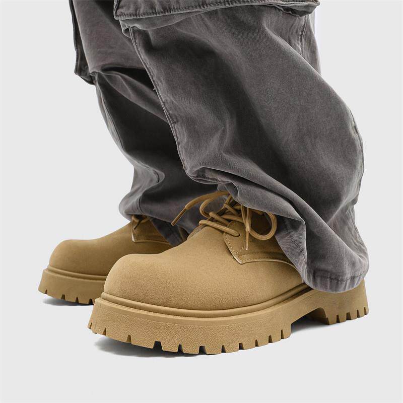 好货德比鞋2026新款春秋季低帮马丁靴男款复古工装鞋厚底增高百搭