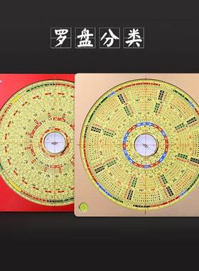 【折扣价】万堂罗盘镁福高精度铝合金大玛瑙天综池指南针三元三合