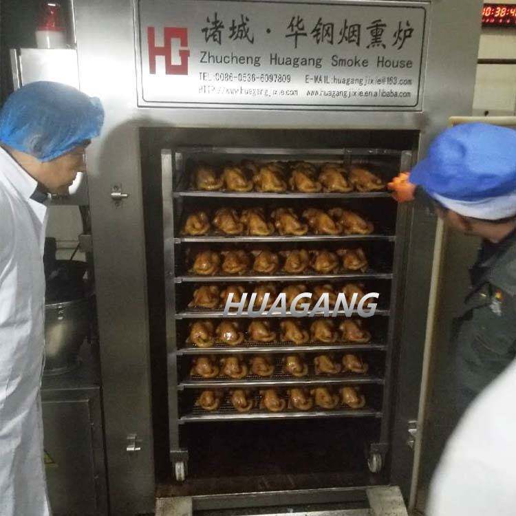 200公斤熏鸡设备 河北熏鸡用烟熏炉 熏鸡生产设备