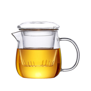加厚玻璃泡茶杯茶水分离冲茶器家用男女办公杯带盖大容量功夫茶具