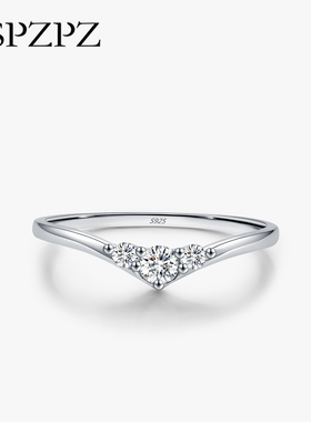 莫桑钻S925纯银几何箭头