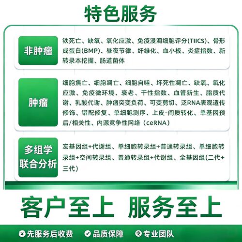 生信分析TCGA GEO数据库挖掘单细胞测序转录组分析自测序数据