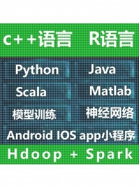 Python代做java代码编写C++大数据R语言Hadoop/spark/flink/C语言