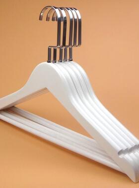 白色实木衣架服装店晾衣架酒店衣挂衣服架衣撑裤夹木质衣架包邮